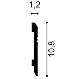 Plinta S11, Dimensiuni: 200 X 10.8 X 1.2 cm