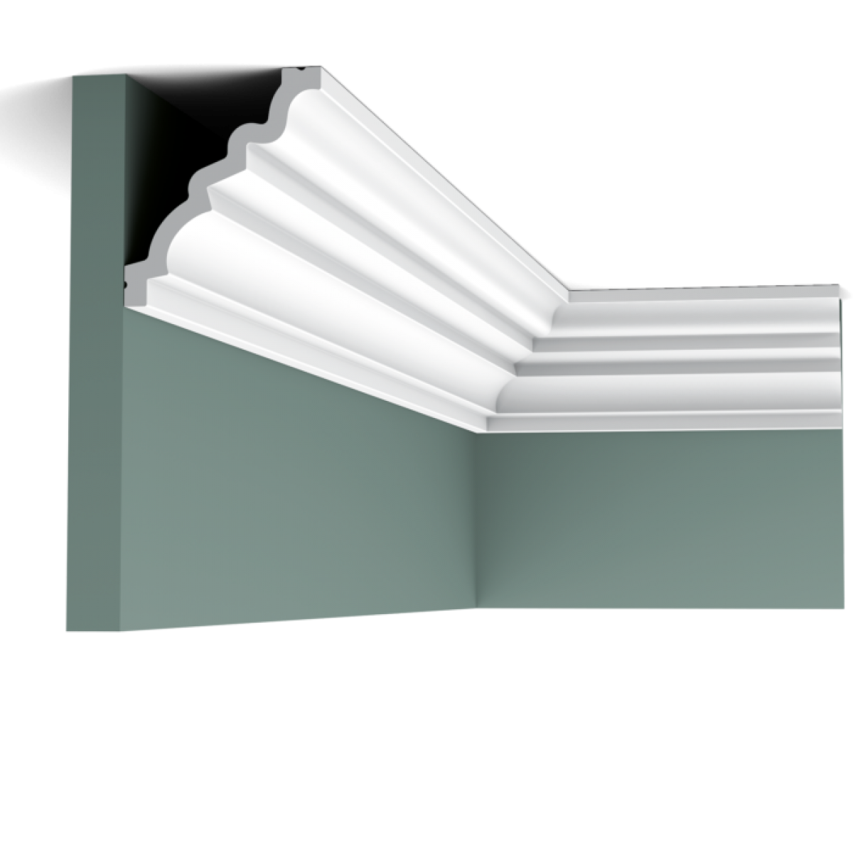 Cornisa Flex Luxxus C326F, L 200 x H 9 x W 10.5 cm Purotouch® , Orac Decor