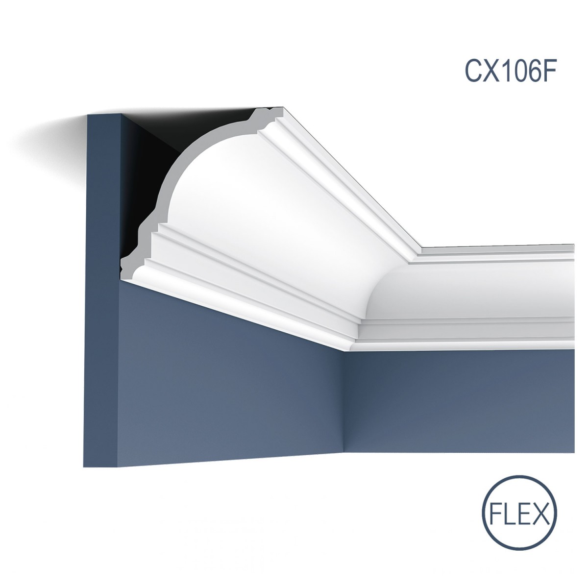 Cornisa Flex Axxent CX106F, Dimensiuni: 200 X 11.7 X 11.8 cm, Orac Decor