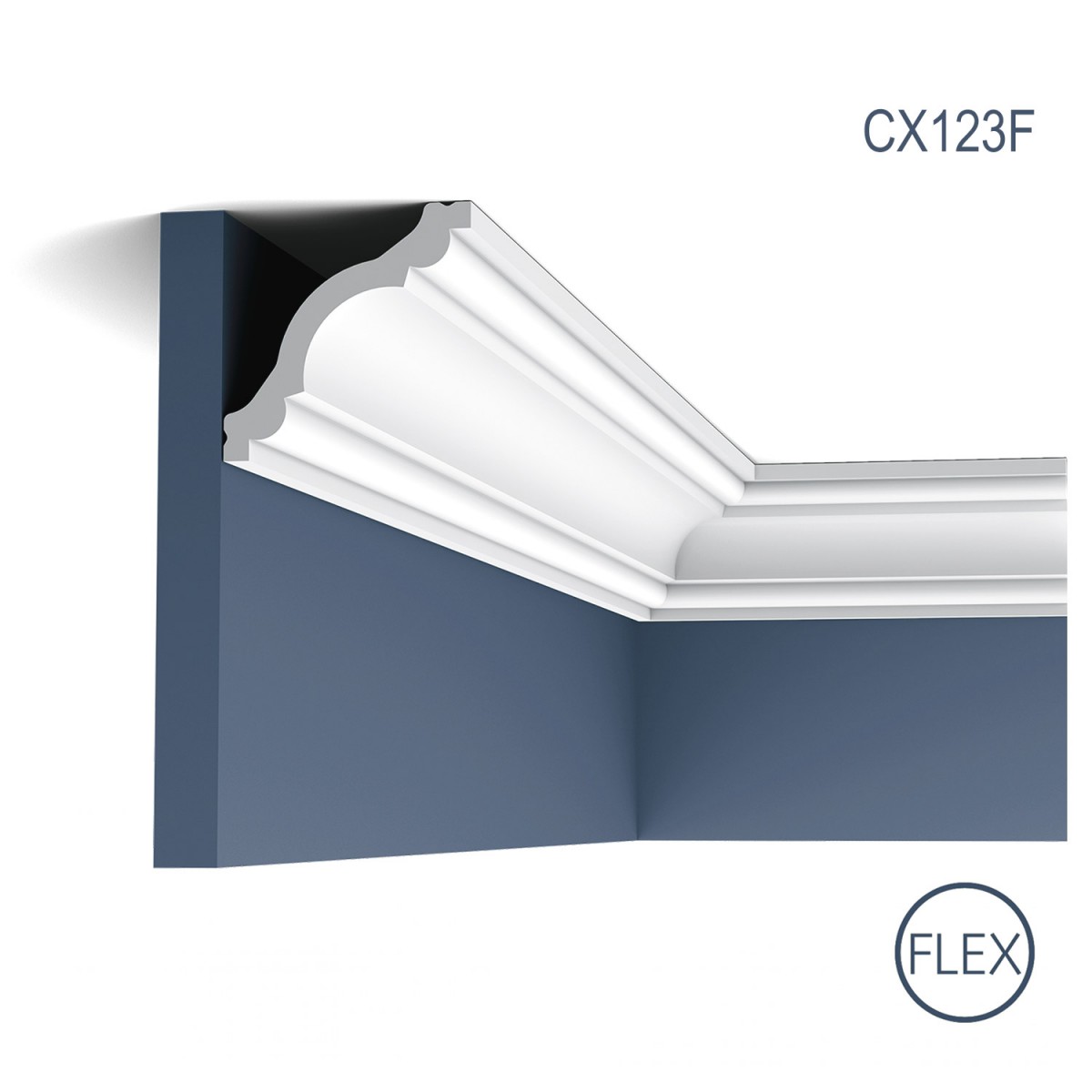 Cornisa Flex Axxent CX123F, Dimensiuni: 200 X 8 X 8 cm, Orac Decor