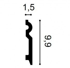 Plinta Flex Axxent SX137F, Dimensiuni: 200 X 1.5 X 9.9 cm, Orac Decor