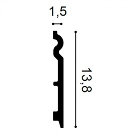 Plinta Flex Axxent SX138F, Dimensiuni: 200 X 1.5 X 13.8 cm, Orac Decor