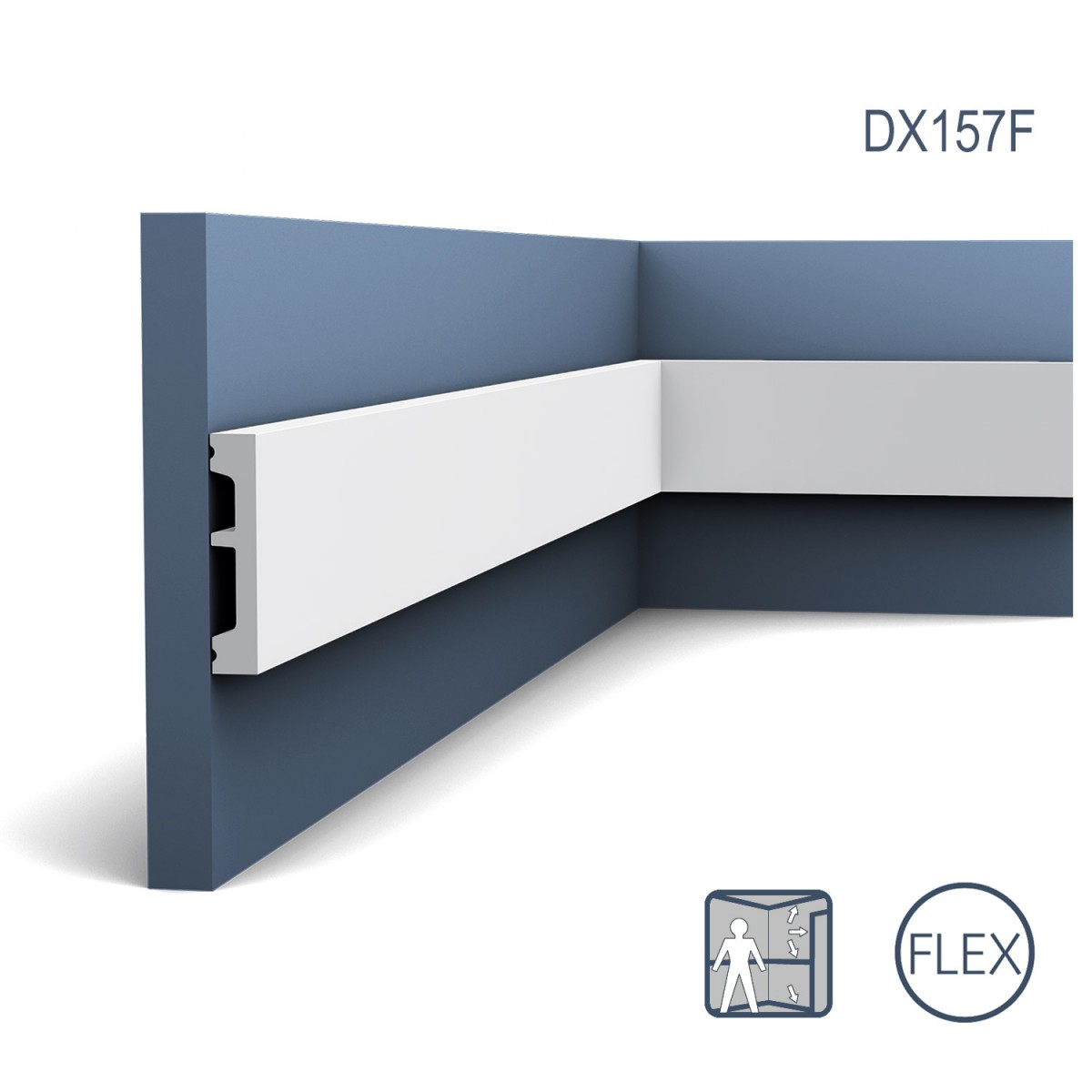 Plinta Flex Axxent SX157F, Dimensiuni: 200 X 1.3 X 6.6 cm, Orac Decor