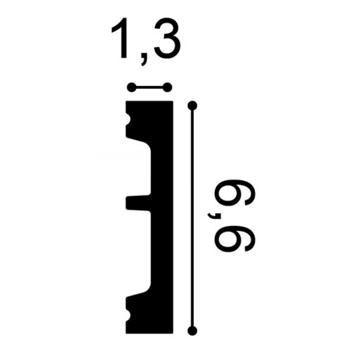 Plinta Flex Axxent SX157F, Dimensiuni: 200 X 1.3 X 6.6 cm, Orac Decor