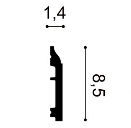 Plinta Flex Axxent SX172F, Dimensiuni: 200 X 1.4 X 8.5 cm, Orac Decor