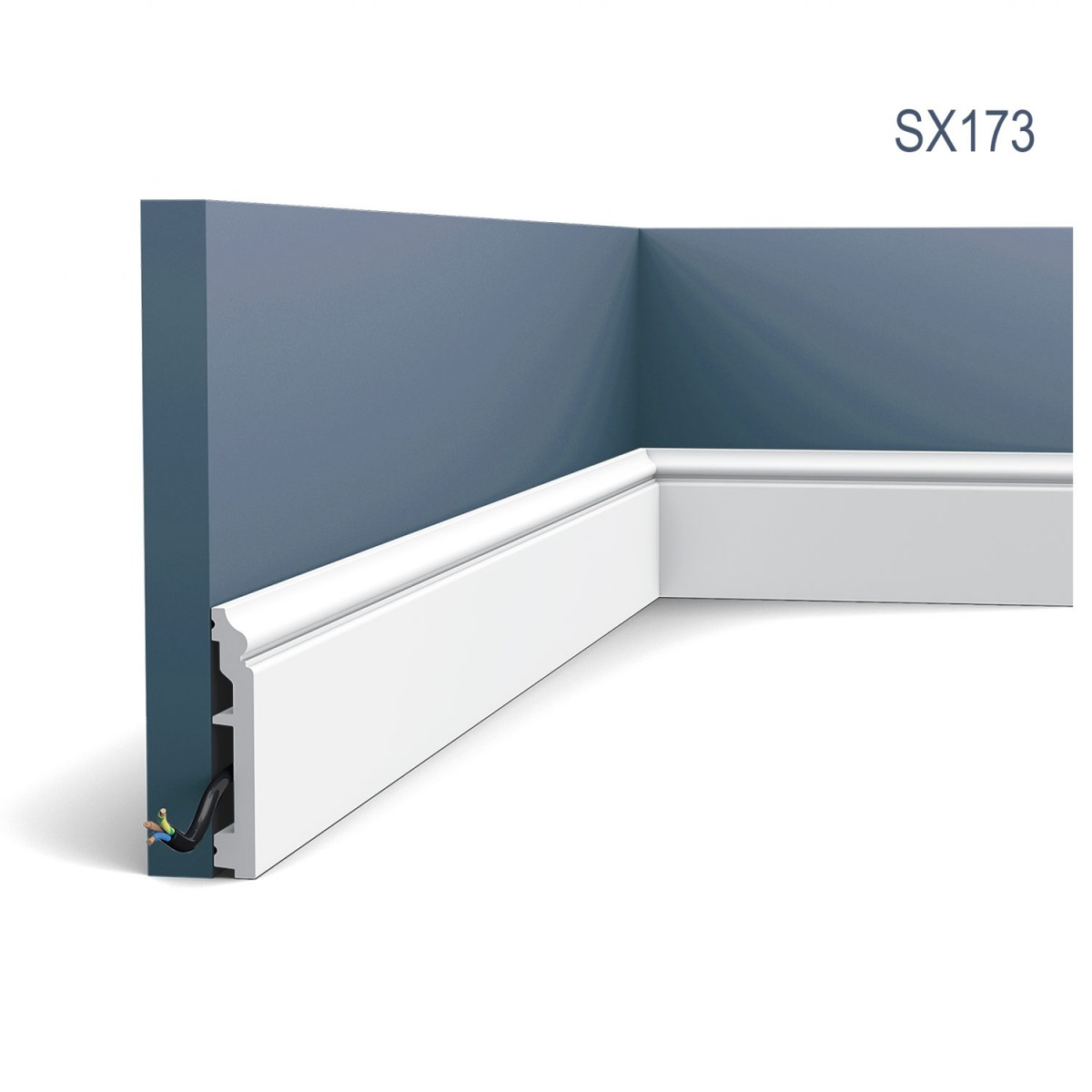 Plinta Axxent SX173, Dimensiuni: 200 X 1.6 X 10 cm, Orac Decor, Plinte decorative, Profile Decorative