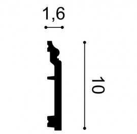 Plinta Axxent SX173, Dimensiuni: 200 X 1.6 X 10 cm, Orac Decor