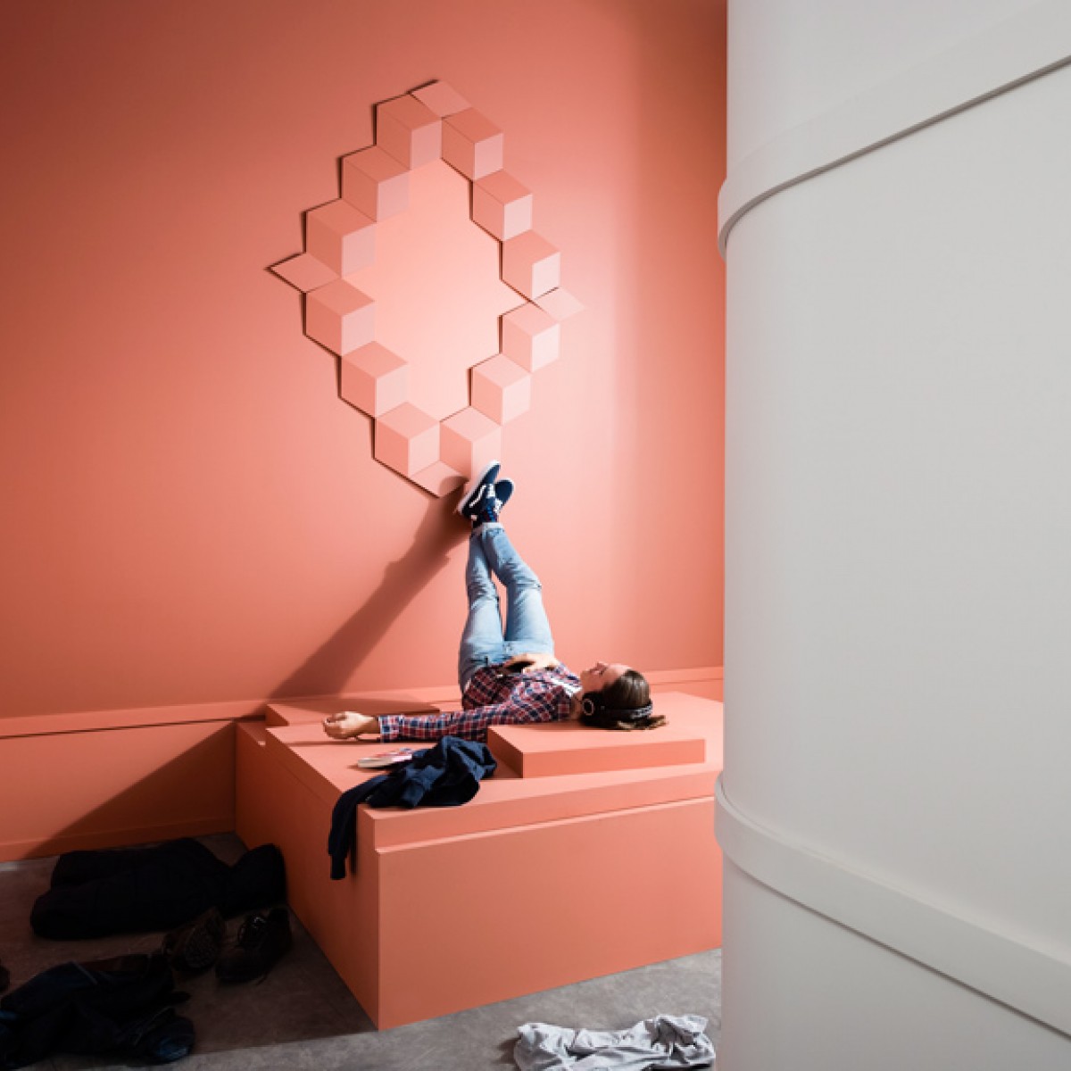 Panel Modern W105, Dimensiuni: 30 X 34.6 X 3 cm, Orac Decor