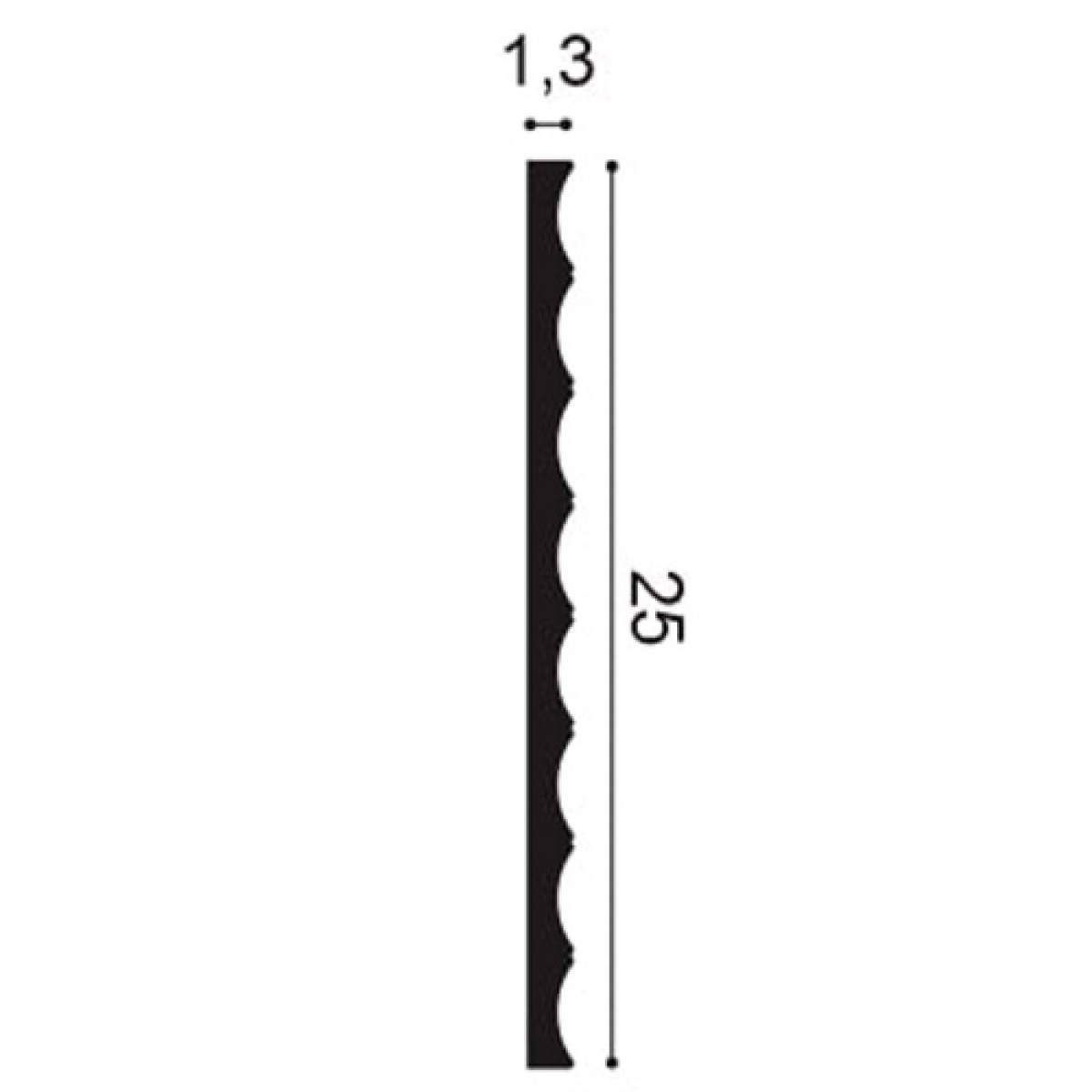Panel Modern W109, Dimensiuni: 200 X 25 X 1.8 cm, Orac Decor
