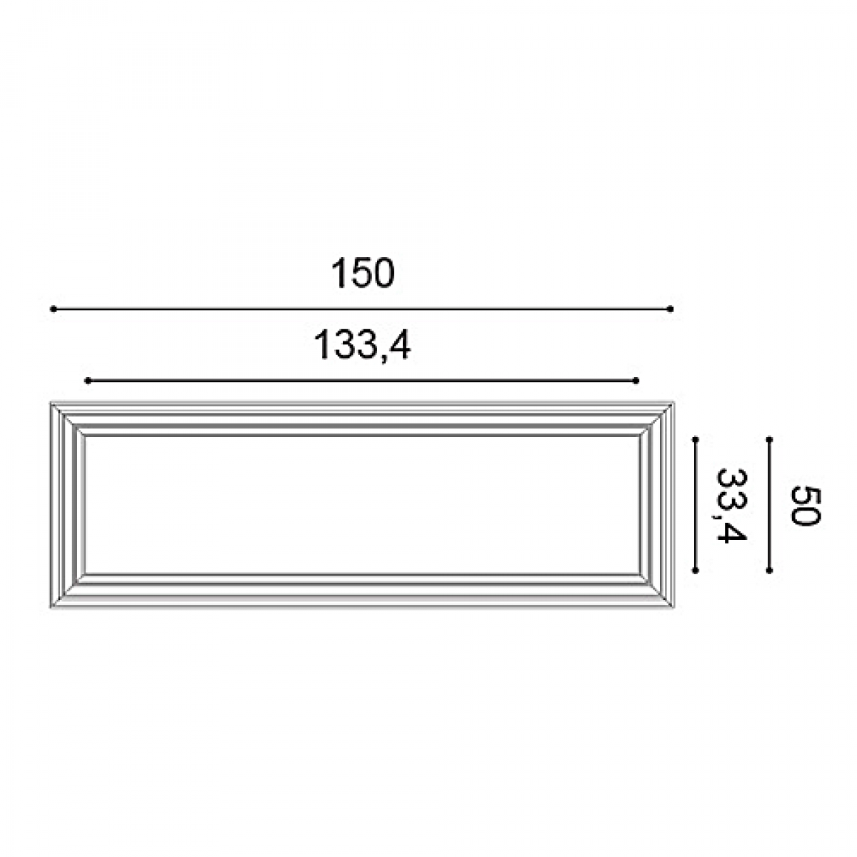 Panel Modern W120, Dimensiuni: 150 X 50 X 3.2 cm, Orac Decor