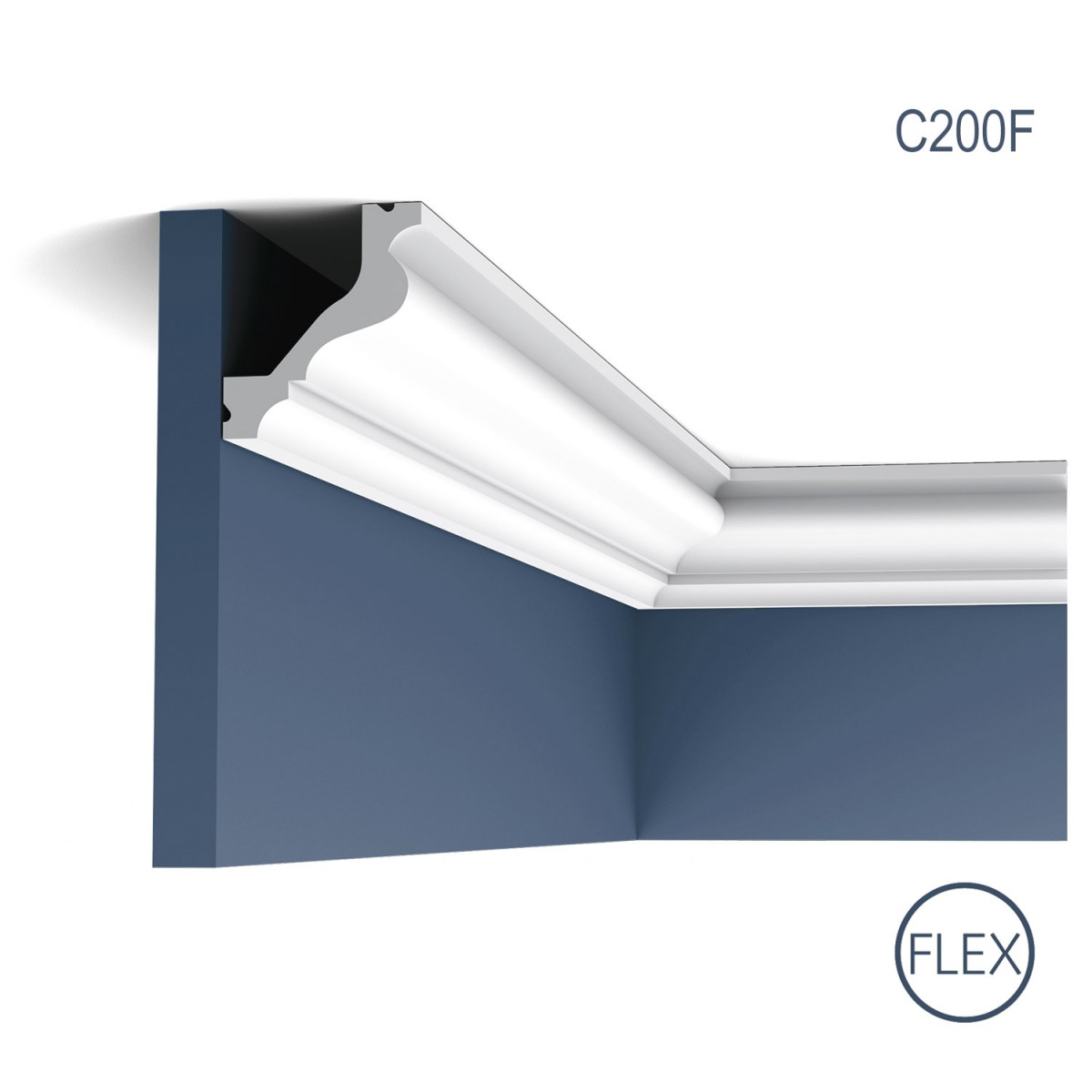 Cornisa Flex Luxxus C200F, Dimensiuni: 200 X 6.5 X 5.7 cm, Orac Decor