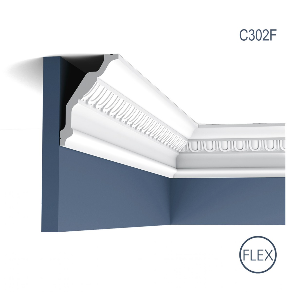 Cornisa Flex Luxxus C302F, Dimensiuni: 200 X 12.8 X 8.5 cm, Orac Decor