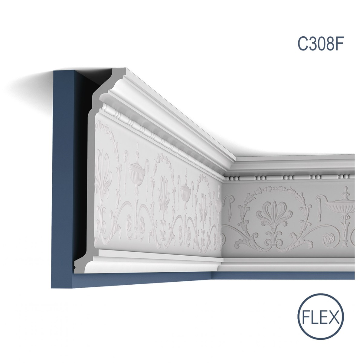 Cornisa Flex Luxxus C308F, Dimensiuni: 200 X 24.8 X 6.3 cm, Orac Decor