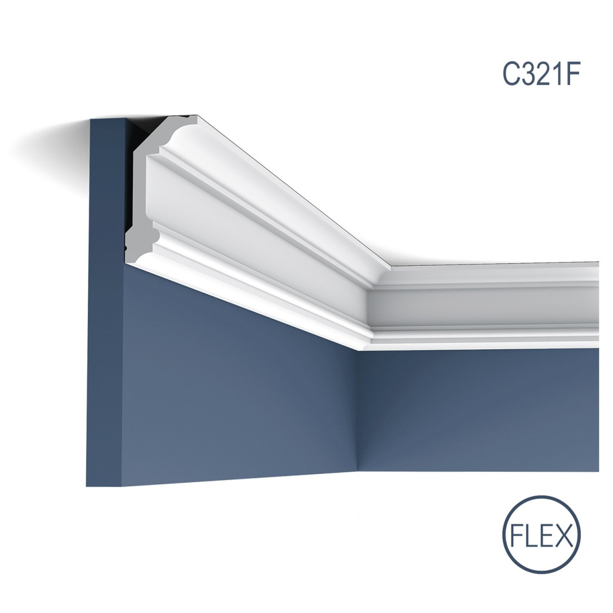 Cornisa Flex Luxxus C321F, Dimensiuni: 200 X 9.9 X 5 cm, Orac Decor