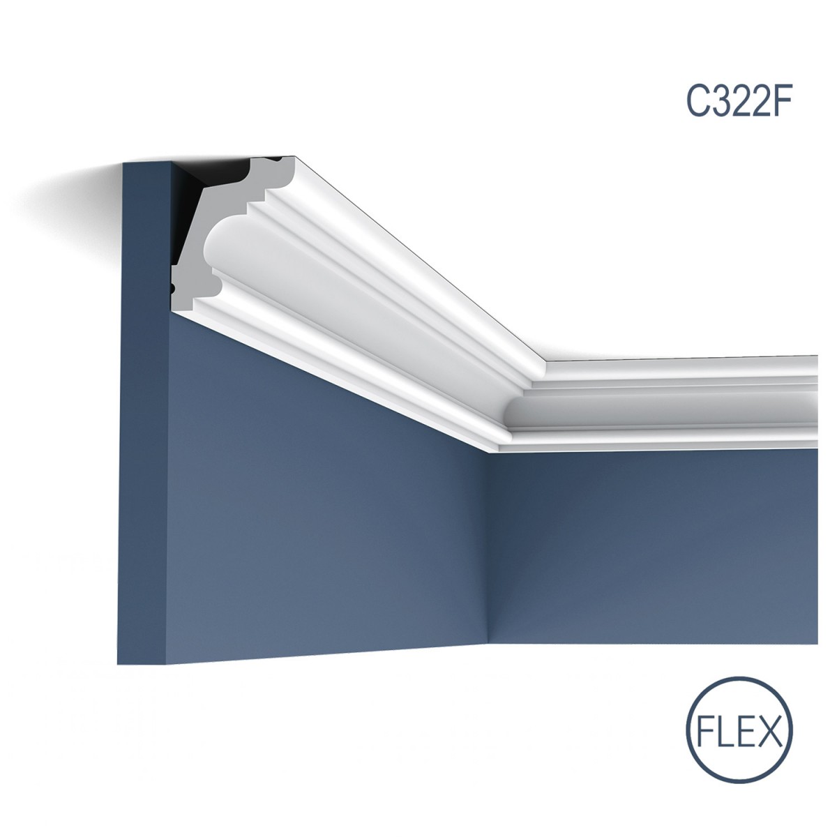 Cornisa Flex Luxxus C322F, Dimensiuni: 200 X 5 X 4.2 cm, Orac Decor