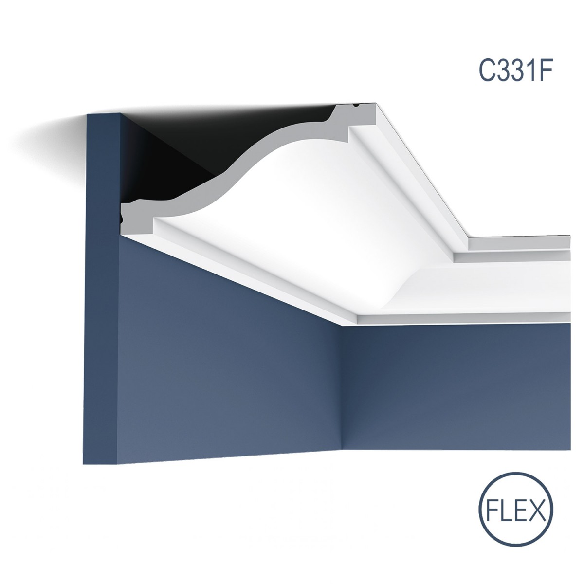 Cornisa Flex Luxxus C331F, Dimensiuni: 200 X 6.4 X 13.5 cm, Orac Decor