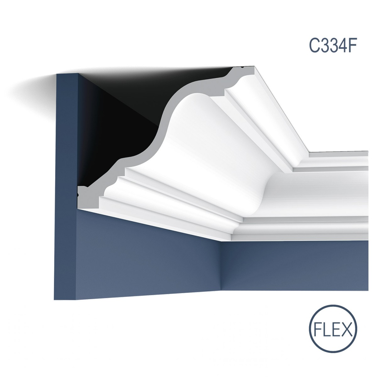Cornisa Flex Luxxus C334F, Dimensiuni: 200 X 15 X 19.6 cm, Orac Decor