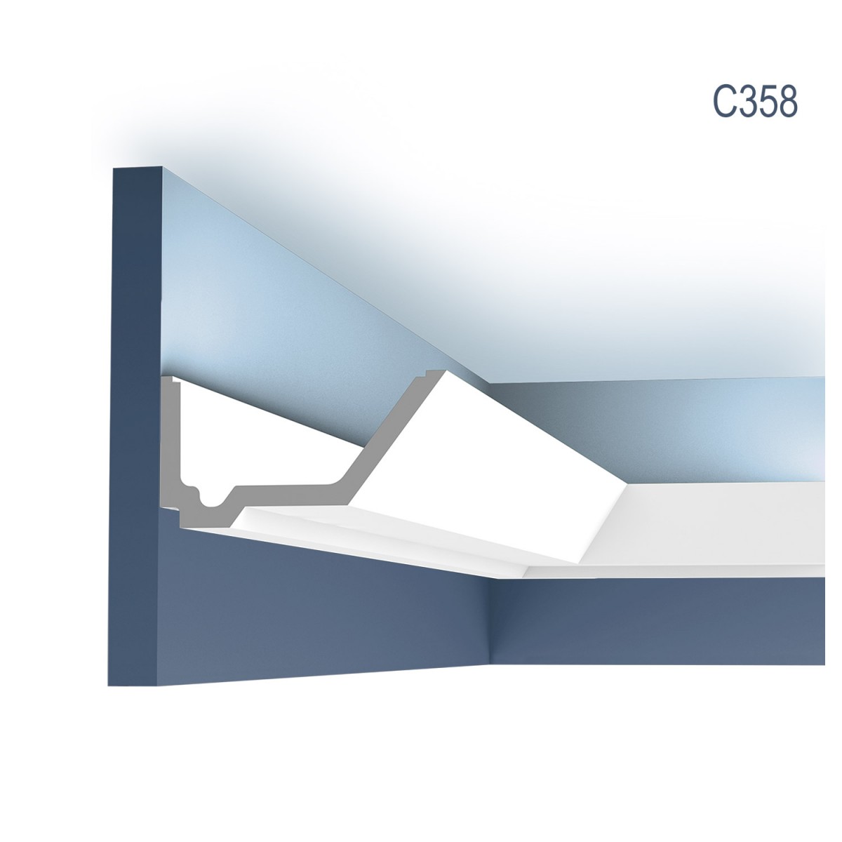 Cornisa Luxxus C358, Dimensiuni: 200 X 7.3 X 14 cm, Orac Decor