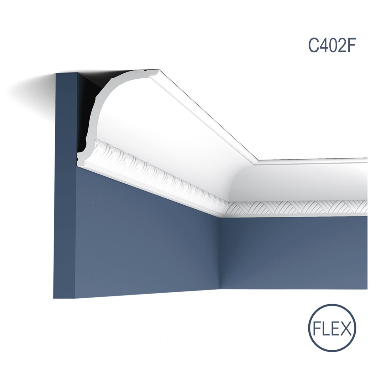 Cornisa Luxxus C402F, Dimensiuni: 200 X 10.7 X 9.4 cm, Orac Decor