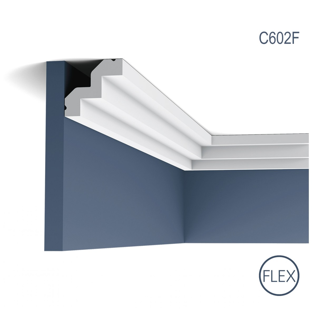 Cornisa Luxxus C602F, Dimensiuni: 200 X 5.3 X 5 cm, Orac Decor