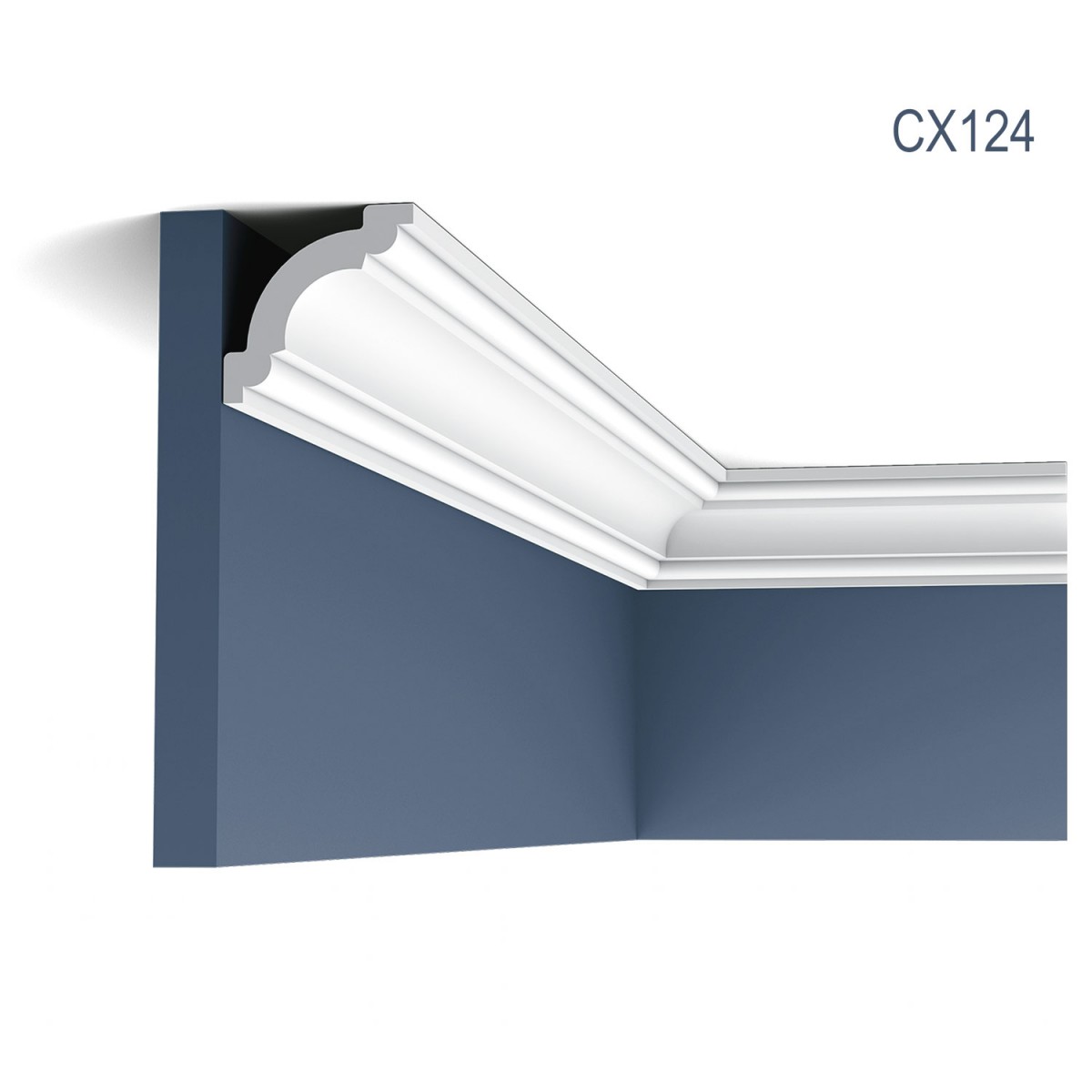 Cornisa Axxent CX124, Dimensiuni: 200 X 4.9 X 4.9 cm, Orac Decor