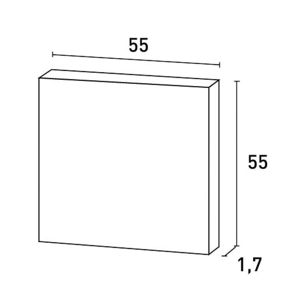 Panou Usa Luxxus D503, Dimensiuni: 55 X 55 X 1.7 cm, Orac Decor