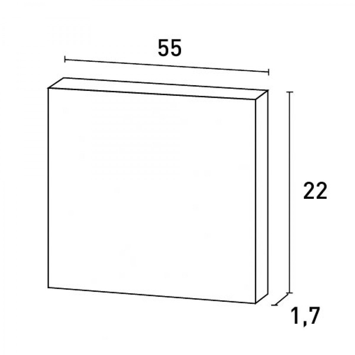 Panou Usa Luxxus D504, Dimensiuni: 55 X 22 X 1.7 cm, Orac Decor