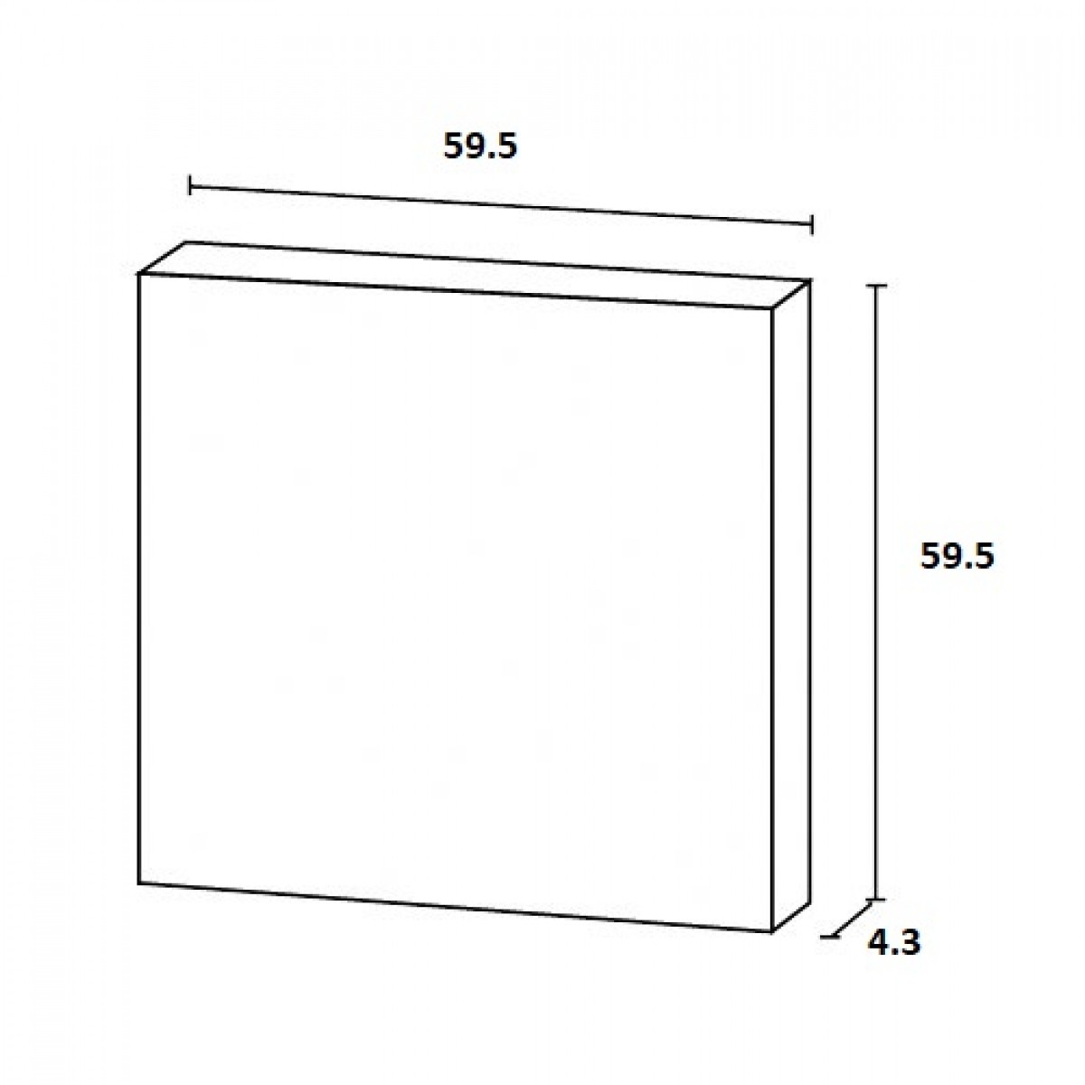 Ornament Tavan Luxxus F30, Dimensiuni: 59.5 X 59.5 X 4.3 cm, Orac Decor