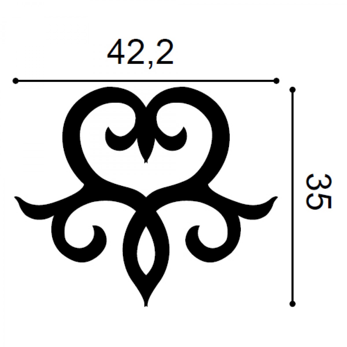 Element Decorativ Ulf Moritz G71, Dimensiuni: 42.2 X 35 X 1.5 cm, Orac Decor
