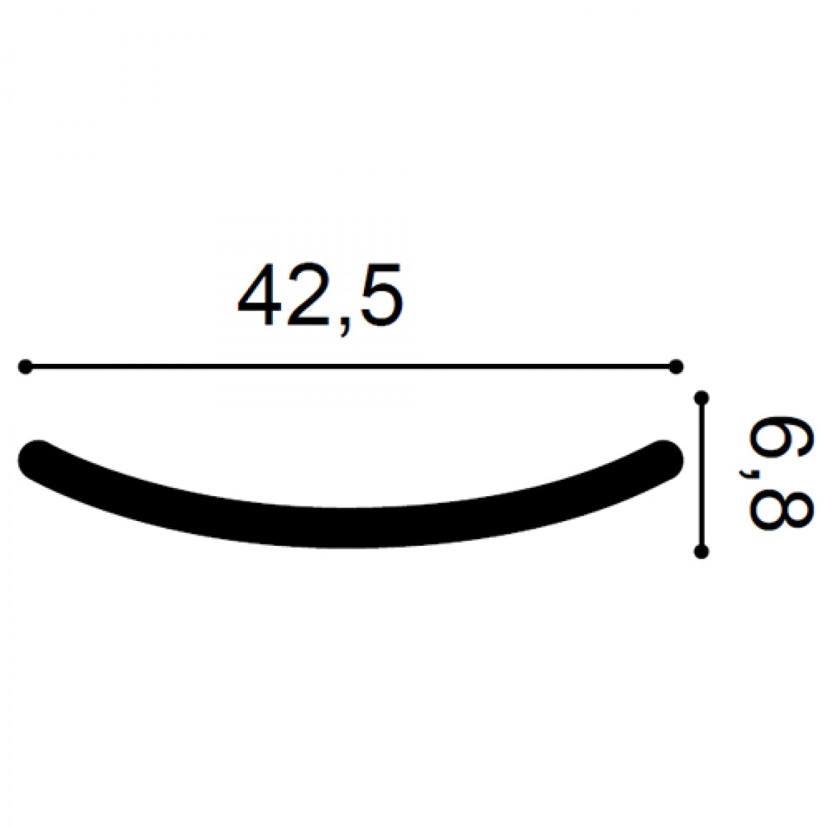 Element Decorativ Ulf Moritz G72, Dimensiuni: 42.5 X 6.8 X 1 cm, Orac Decor