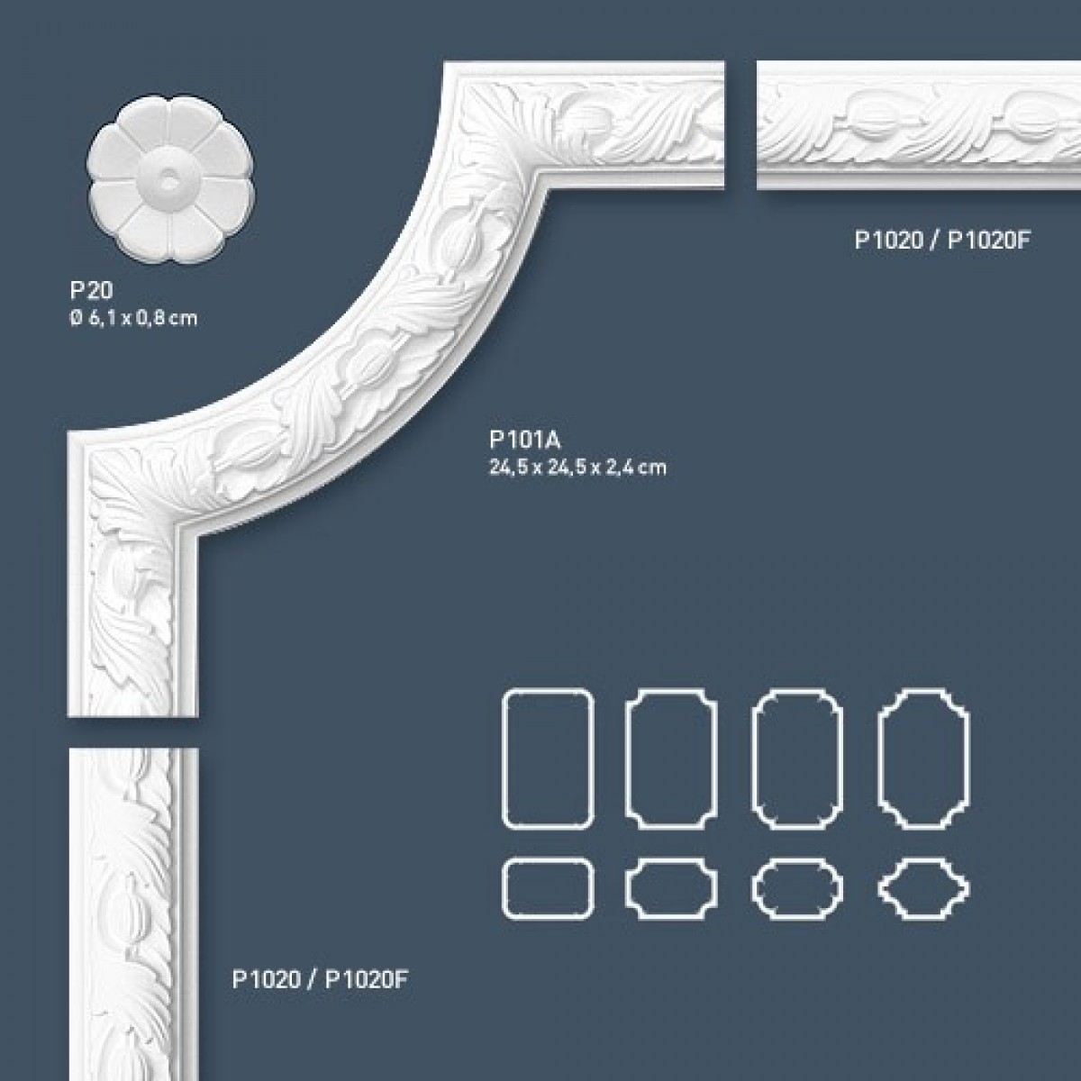 Brau Luxxus P1020, Dimensiuni: 200 X 4.9 X 2.4 cm, Orac Decor