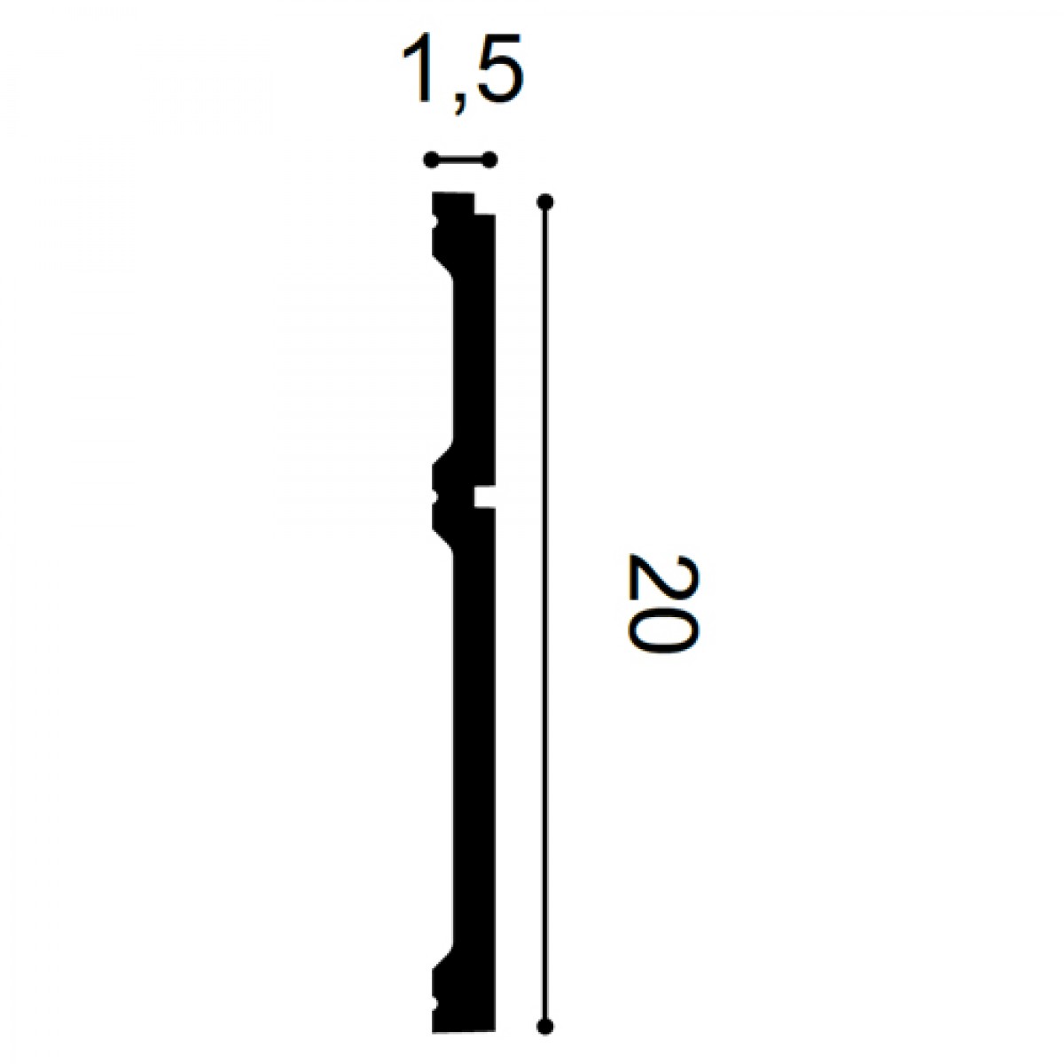 Brau Luxxus P5050, Dimensiuni: 200 X 20 X 1.5 cm, Orac Decor