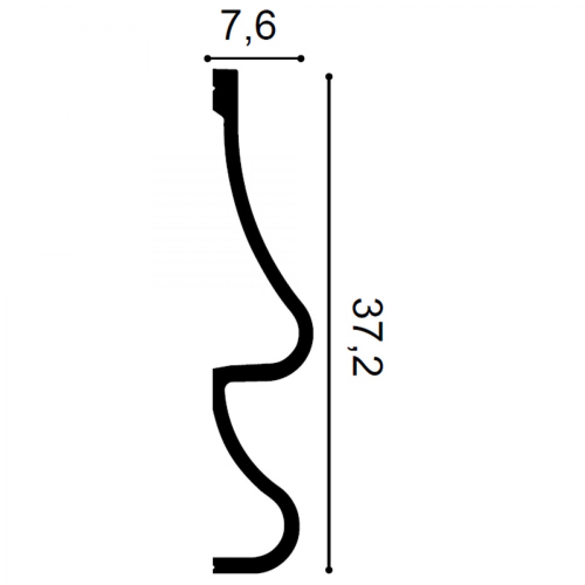 Brau Ulf Moritz P3071, Dimensiuni: 200 X 37.2 X 7.6 cm, Orac Decor