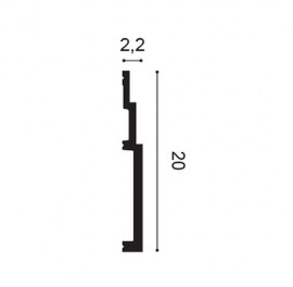 Plinta Modern SX181, Dimensiuni: 200 X 20 X 2.2 cm, Orac Decor