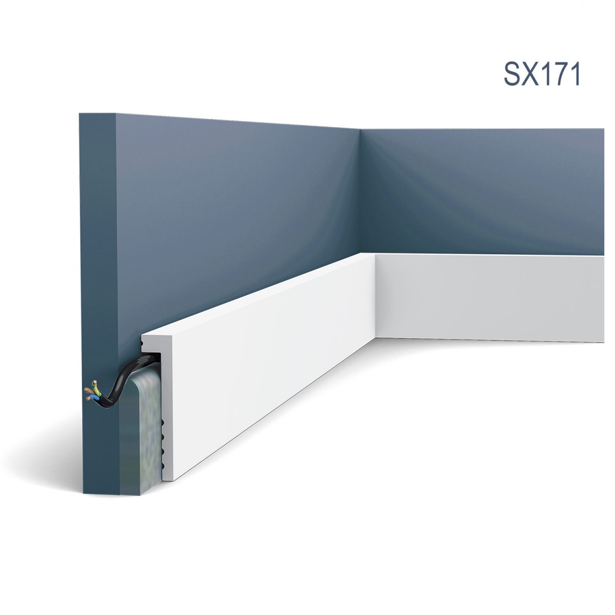 Plinta Axxent SX171, Dimensiuni: 200 X 10 X 2.2 cm, Orac Decor, Plinte decorative, Profile Decorative