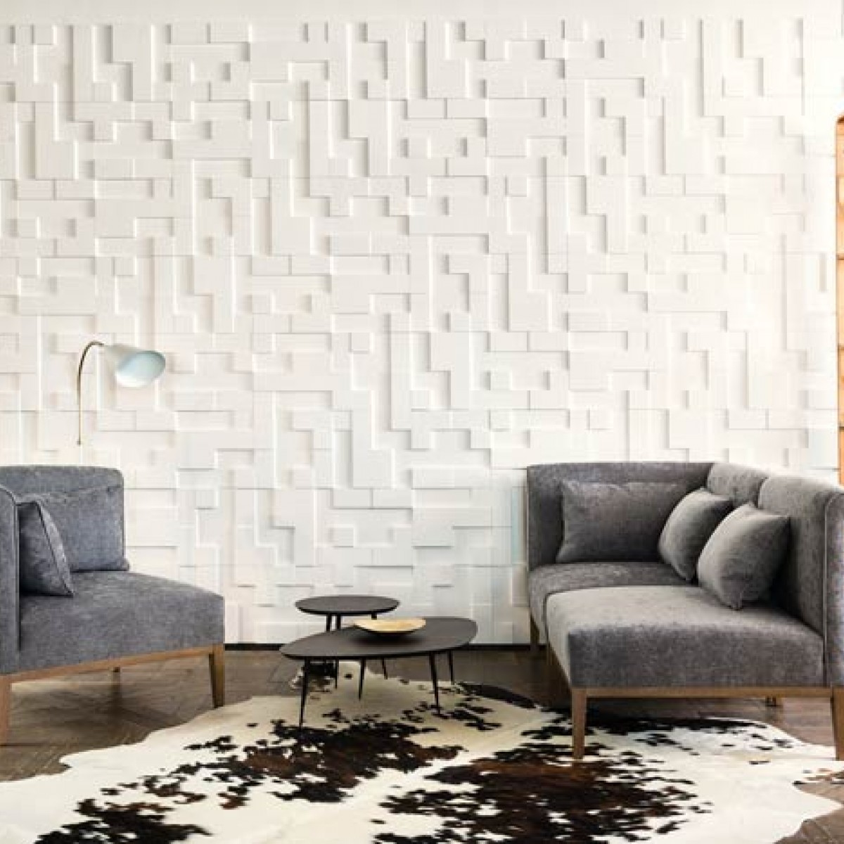 Panel Modern W103, Dimensiuni: 33.3 X 33.3 X 2.5 cm, Orac Decor