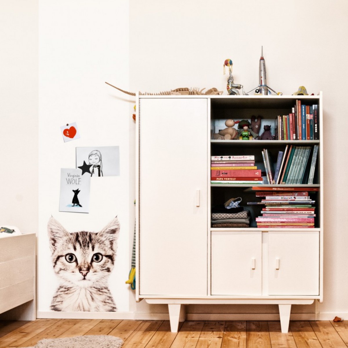 Tapet magnetic, pisica