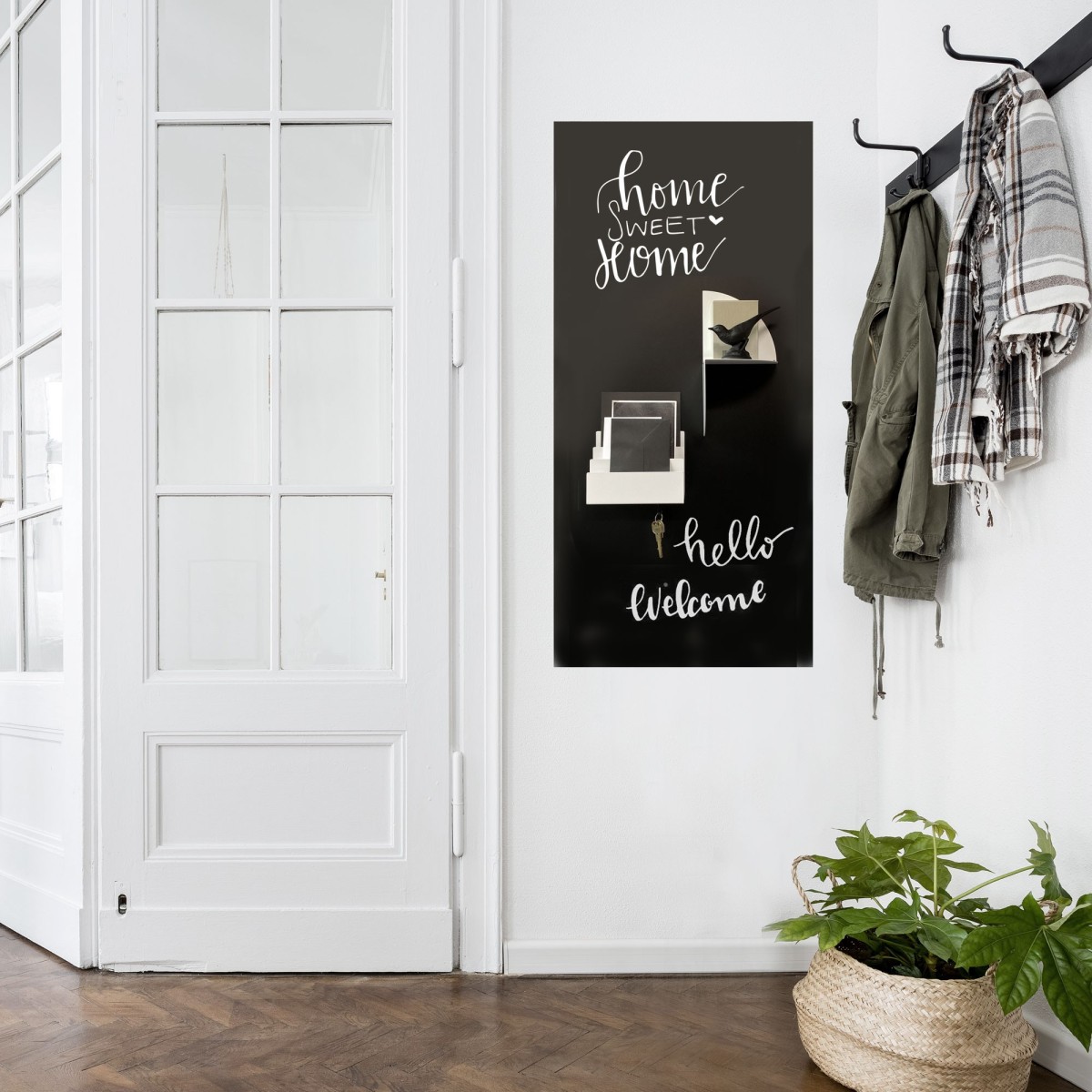 Suport metalic pentru ziare și reviste, Accesorii și decorațiuni, Tapet magnetic și vopsele