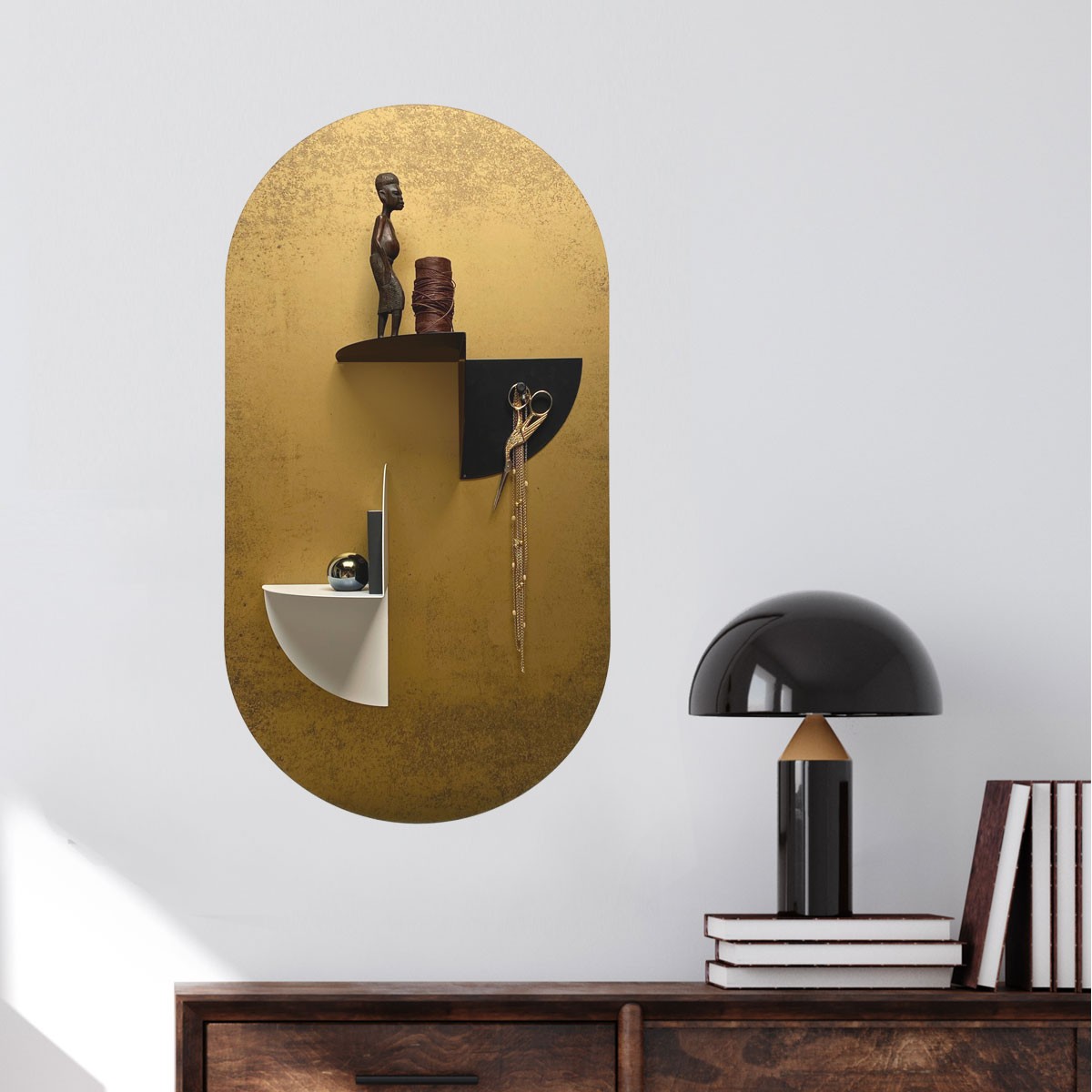 Poliță metalică Rotary pentru tapet magnetic, Accesorii și decorațiuni, Tapet magnetic și vopsele