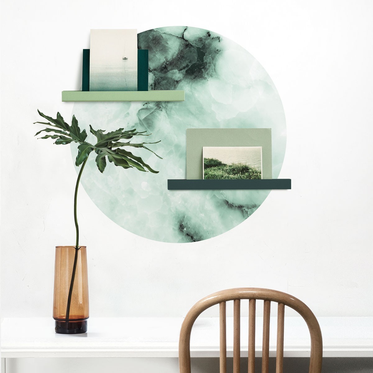 Sticker magnetic, Marble / Emerald, 60cm, Tapet magnetic și vopsele