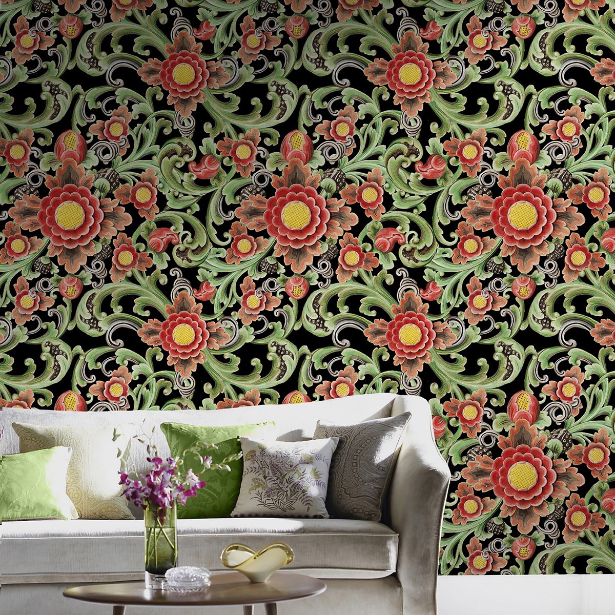 Tapet designer FLORAL PAINTING, MINDTHEGAP, Tapet Exclusivist, Tapet