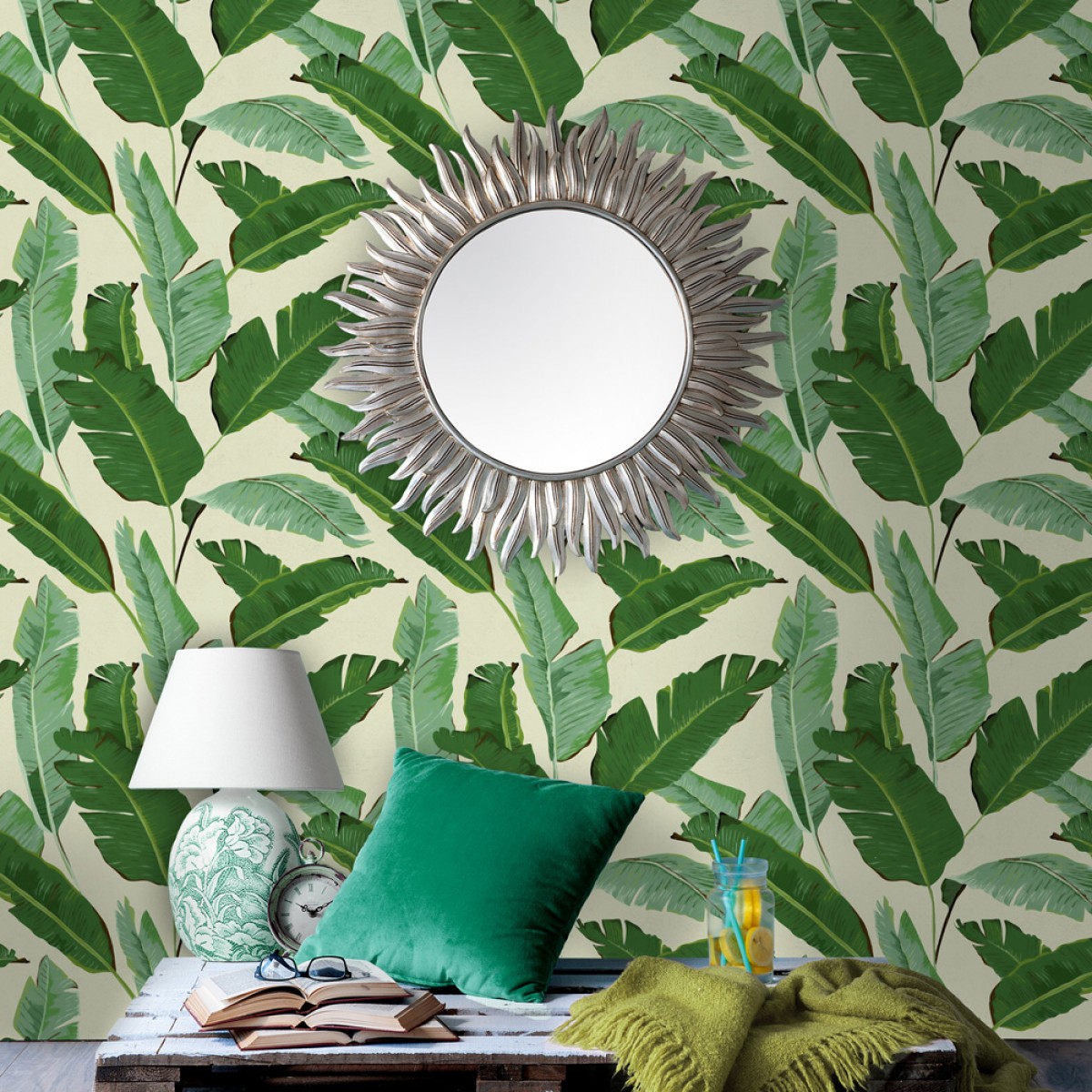 Tapet designer Nature Banana Leaves, MINDTHEGAP