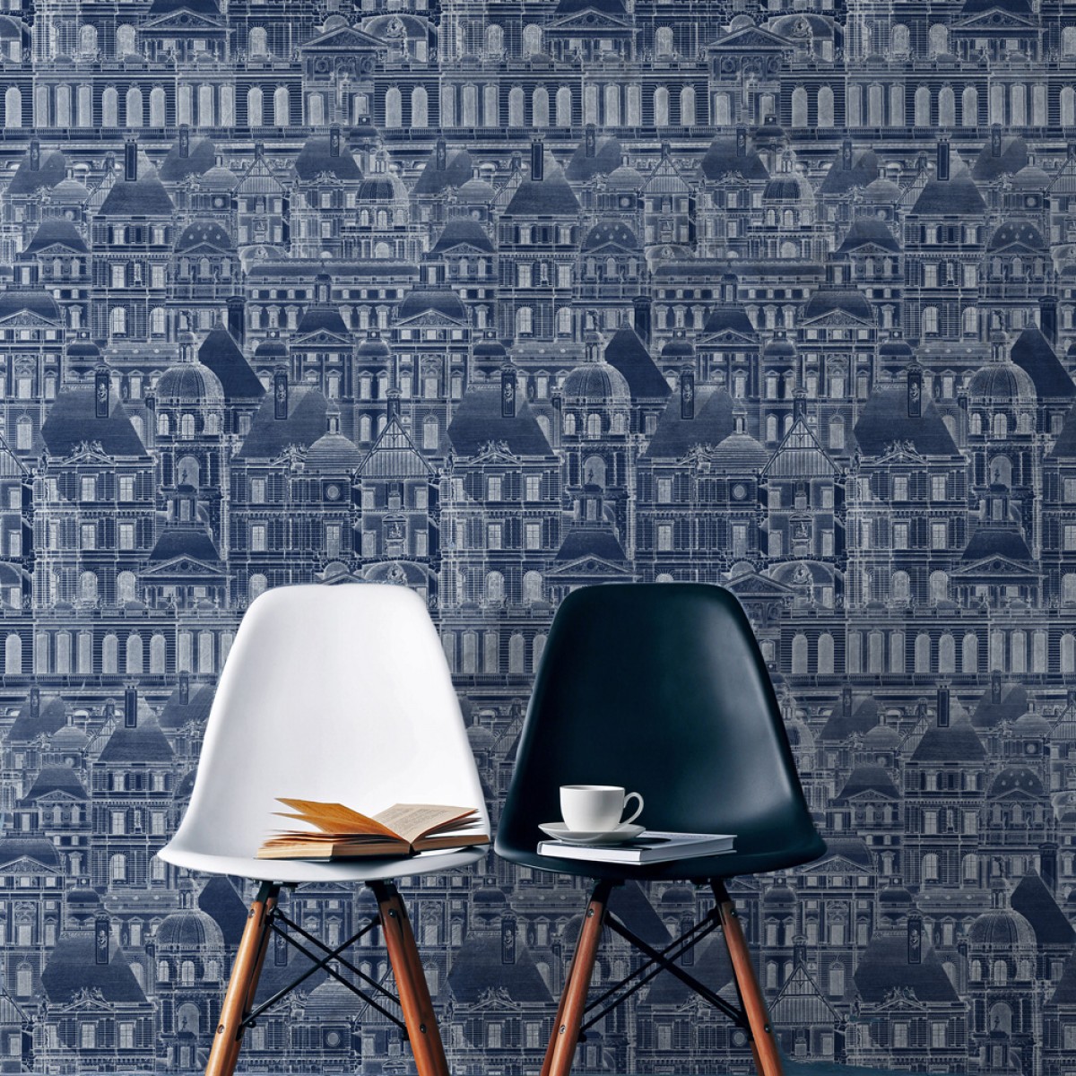 Tapet designer The Architect LOUVRE, MINDTHEGAP, Tapet living, Tapet