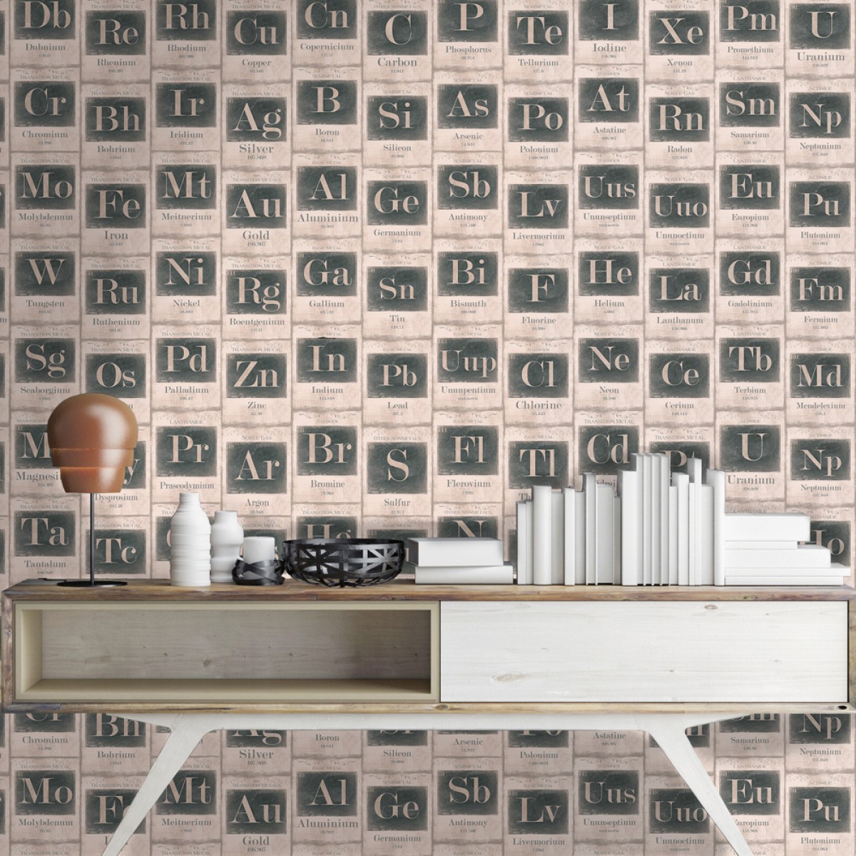 Tapet designer The Scientist PERIODIC Table, MINDTHEGAP