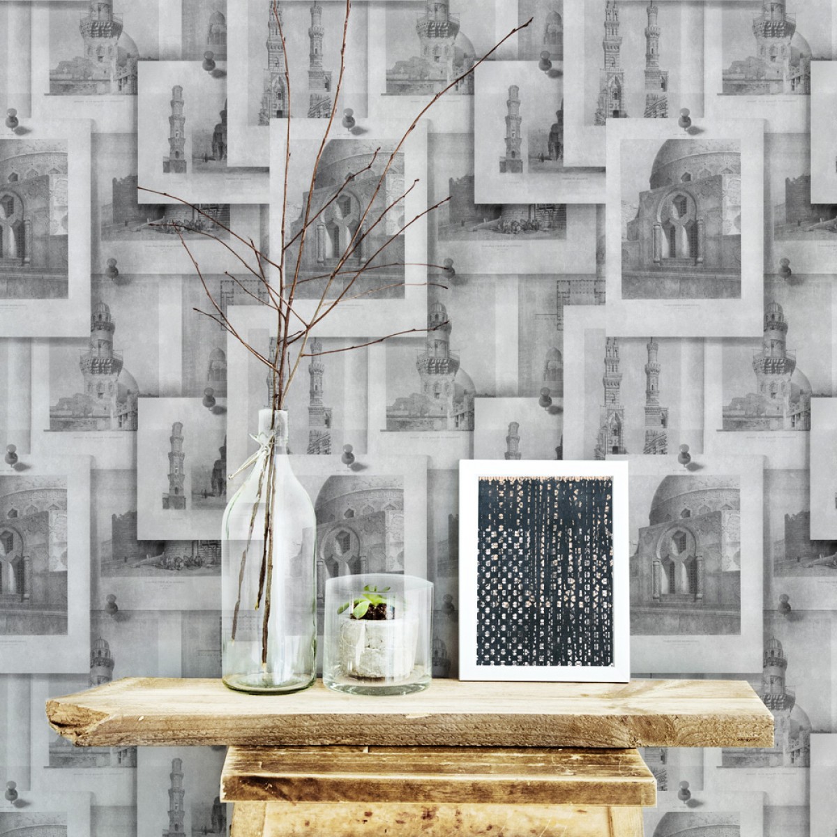 Tapet designer The Architect ARABIAN Monuments, MINDTHEGAP, Tapet living