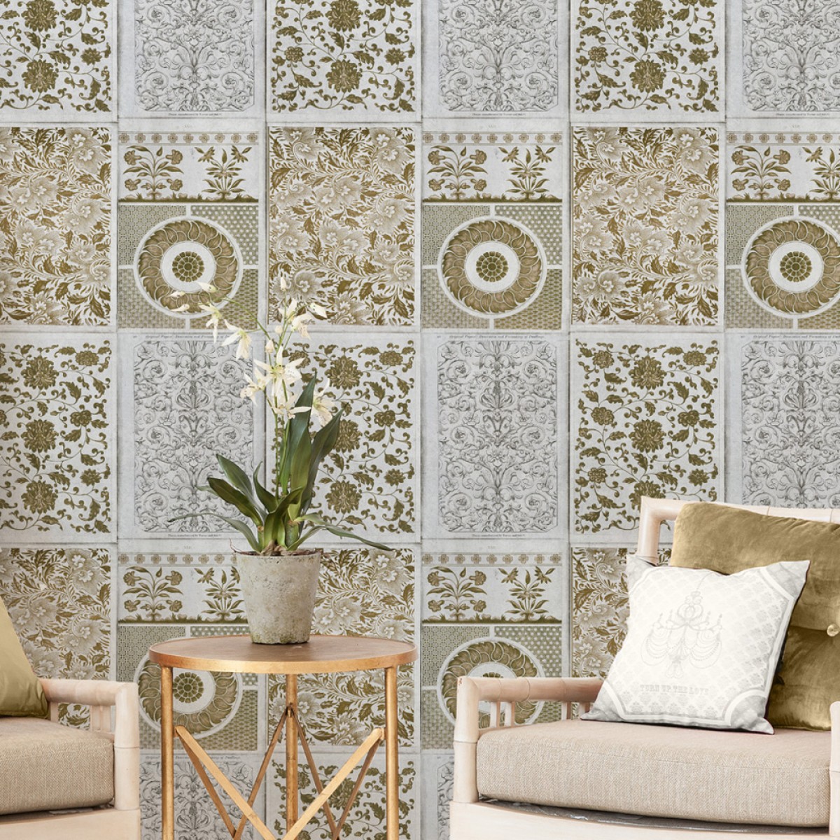 Tapet designer World Culture Chinese Patterns Brown, MINDTHEGAP