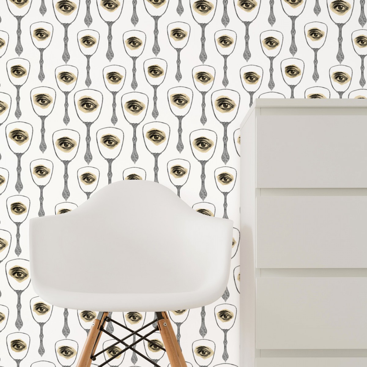 Tapet designer Illusions Mirror s Eye Neutral, MINDTHEGAP