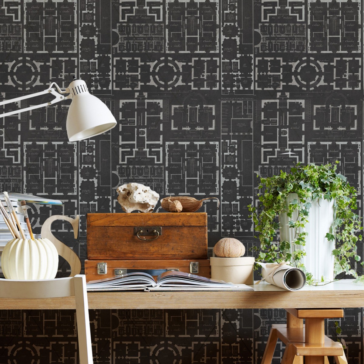 Tapet designer The Architect CHATEAU, MINDTHEGAP, Tapet living, Tapet