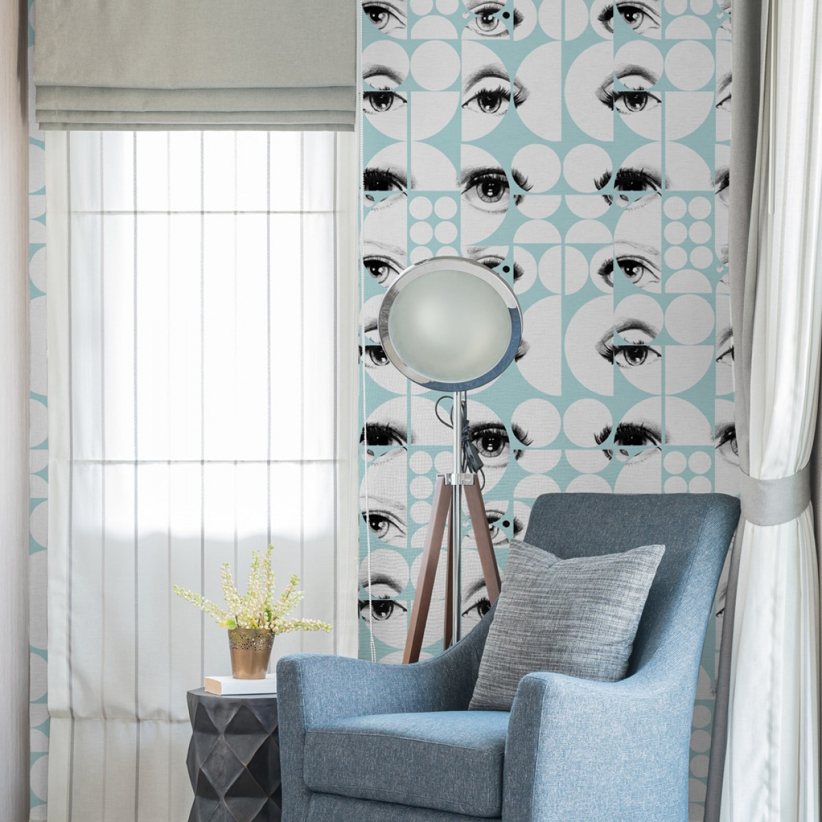 Tapet designer Illusions Eyes and circles sky, MINDTHEGAP