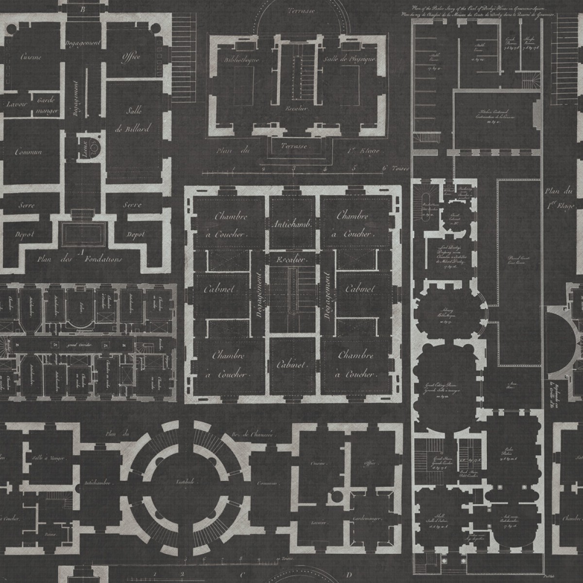 Tapet designer The Architect Chateau Anthracite, MINDTHEGAP